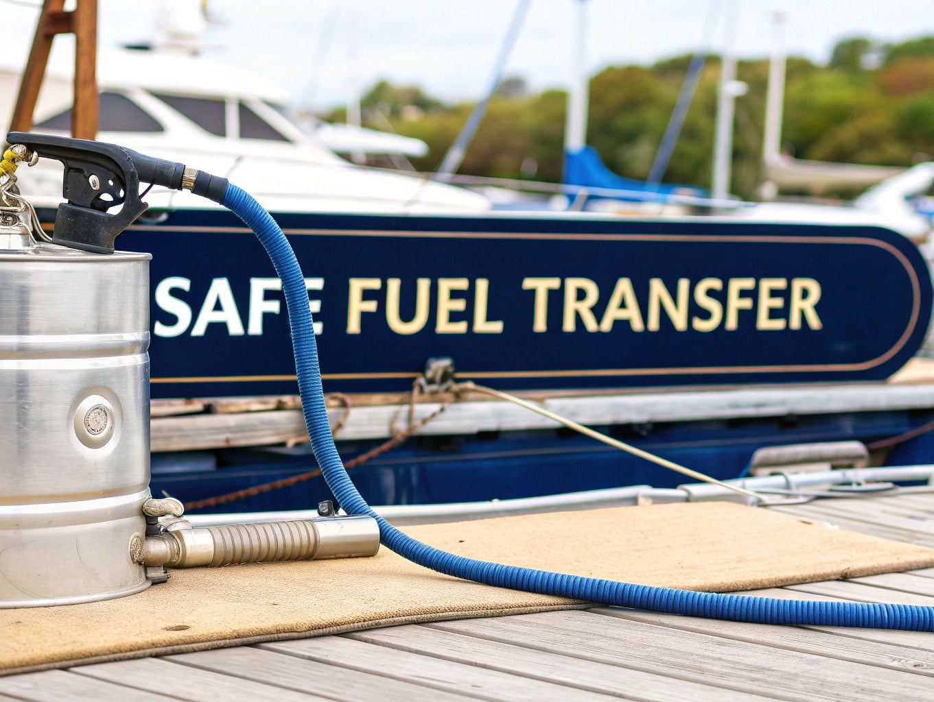 A Boater's Guide to Using a Fuel Drum and Pump Safely