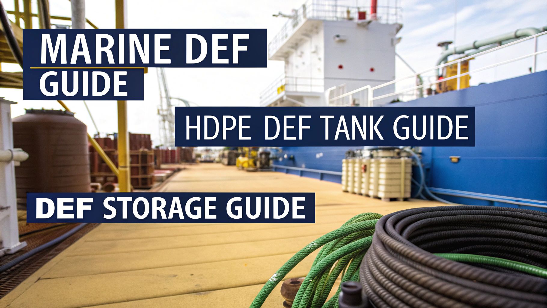 Marine Diesel Exhaust Fluid Storage Tanks Guide