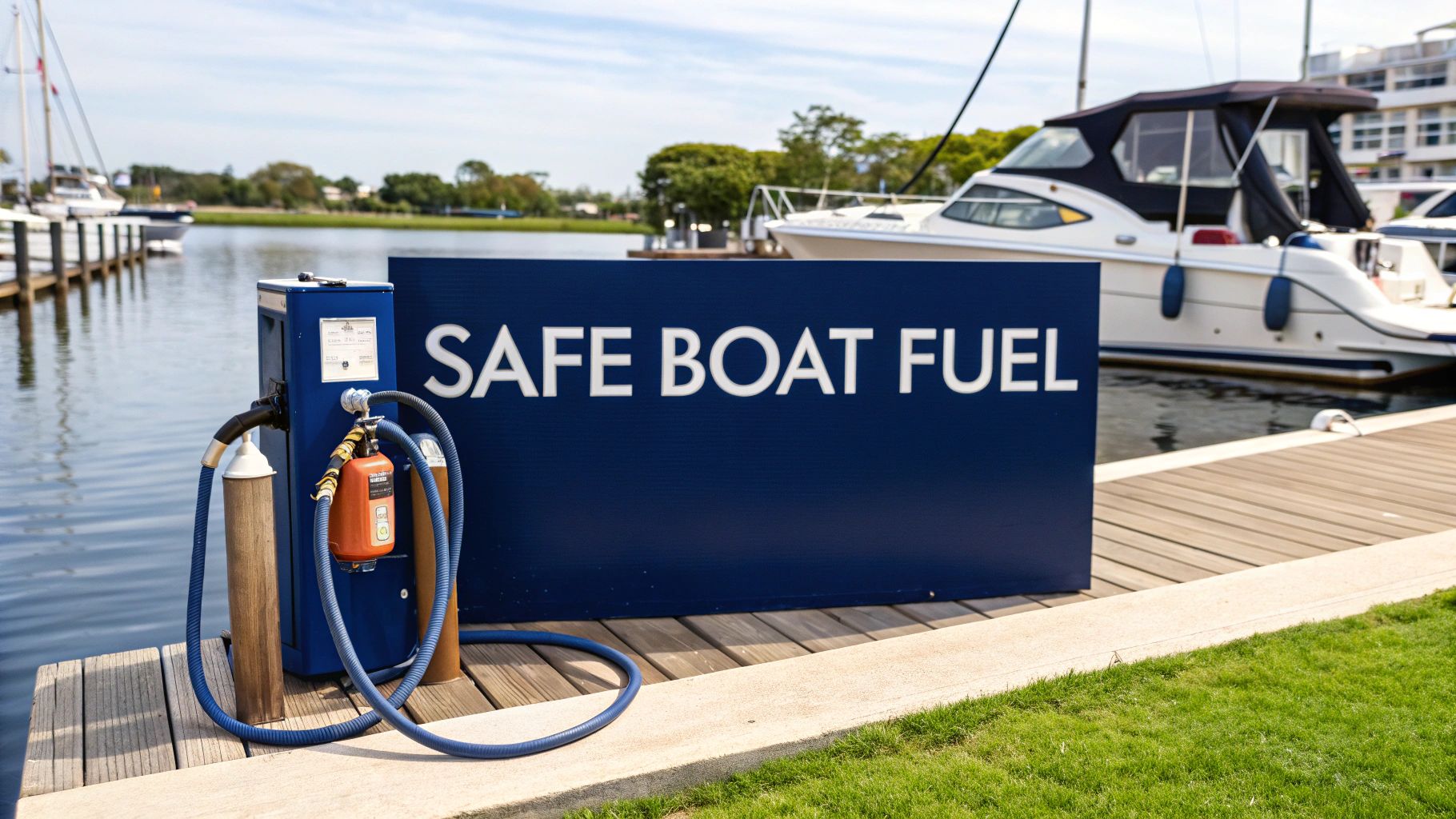 Safe Boat Fueling with a Pump Gas Can