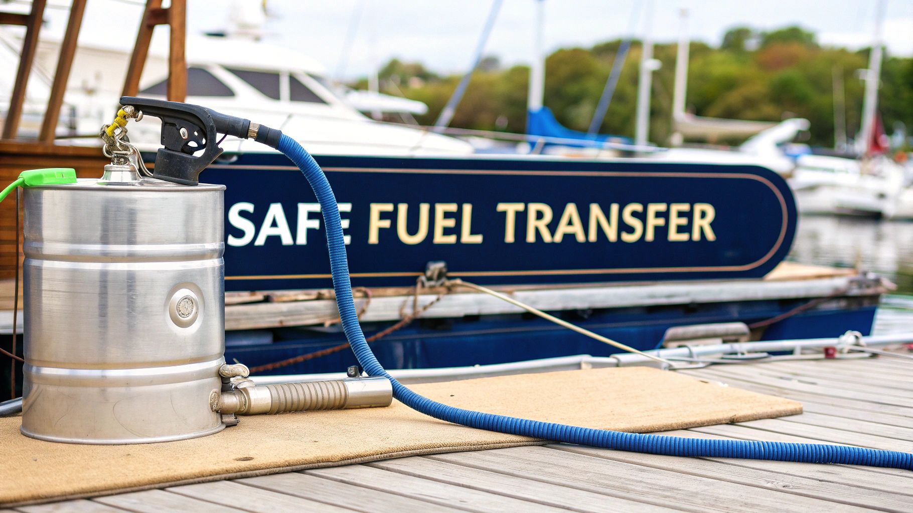 A Boater's Guide to Using a Fuel Drum and Pump Safely